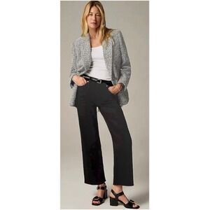 J.Crew '96 Slim‎ Wide Leg Jeans Women's Size 34 Black Wash Denim NWOT's Y2K